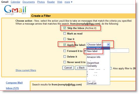 Use Google Filters to Organize GMail Inbox