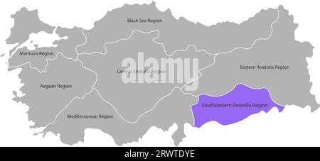 Turkey Aegean Region Map Turkish Turkiyenin Ege Bolgesi Manisa