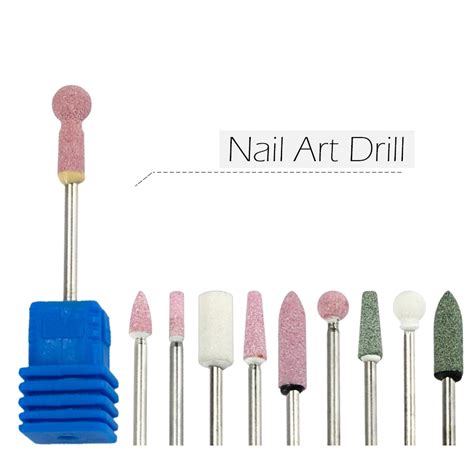 1pcs Ceramic Stone Nail Drill Bits 3 32 Rotary Burr Cuticle Clean Mill