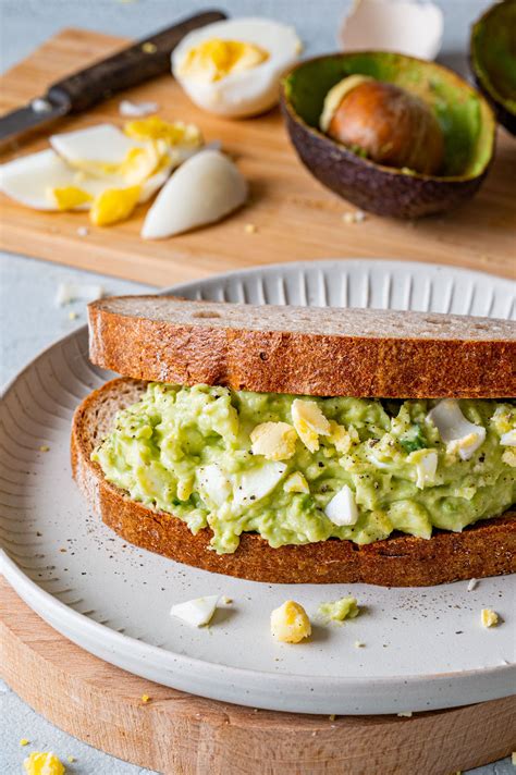 Avocado Eier Salat Leckerer Brotaufstrich