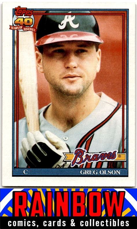 1991 Topps 673 Greg Olson For Sale Online EBay