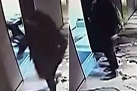 Naked Burglar Caught On Camera Breaking Into Pizza Shop And Stealing