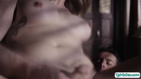 Blonde Transsexual Casey Kisses Small Asshole Anal Bareback