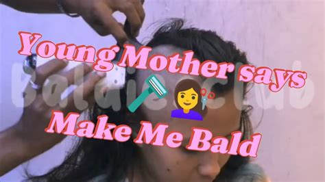 Young Mother Gets Ultimate Haircut ️🪒💇‍♀️😭 Bald Headshave Beautiful