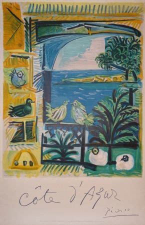 Lithographie De Pablo Picasso C Te D Azur Sur Amorosart