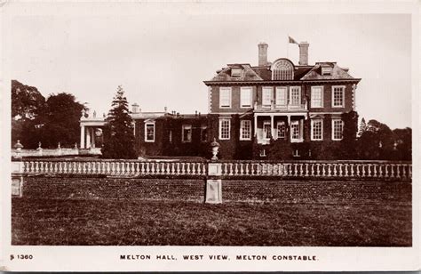 Melton Hall Melton Constable Norfolk England C1910 Kingsway Rppc