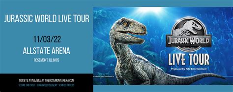 Jurassic World Live Tour Tickets | 3rd November | Allstate Arena in ...