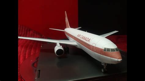 Paper Model Boeing Air Canada Gimli Glider Youtube