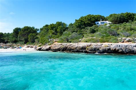 Cala Sa Nau Baha Y Playa Hermosas En Mallorca Espaa Europa Foto