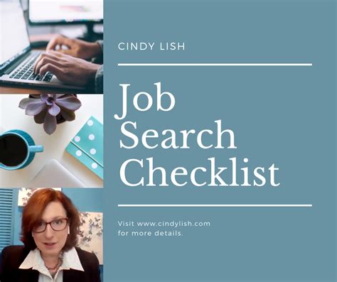 Job Search Checklist — Cindy Lish