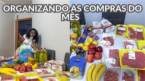 ORGANIZANDO AS COMPRAS DO MÊS nossa primeira comprinha do mês de junho