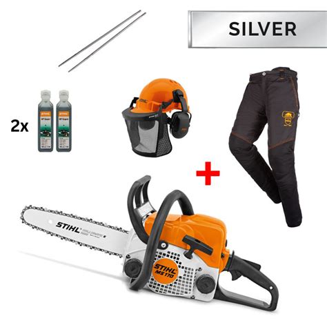 Stihl Ms Chainsaw Silver Bundle Robert Kee Power Equipment