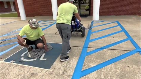 Painting Parking Lines Youtube