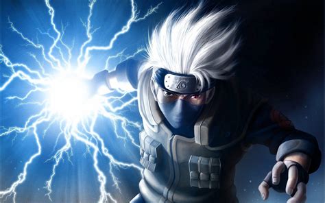 Fond d écran Anime bleu Hatake Kakashi ART Naruto obscurité