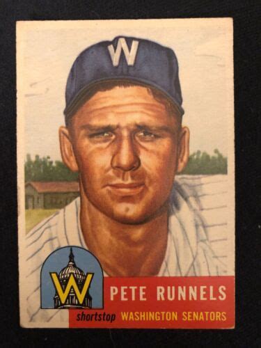 Topps Baseball Card Pete Runnels Bv Ex Range Cf Ebay