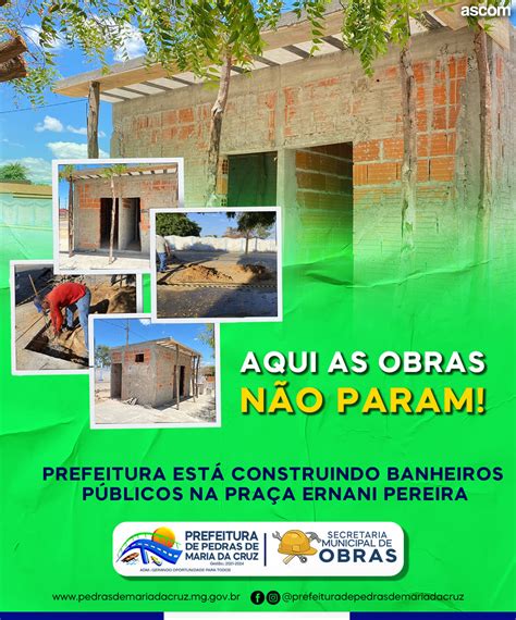 Prefeitura Est Construindo Banheiros P Blicos Na Pra A Ernani Pereira