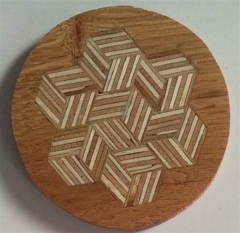 Hexagon Patterned Plywood Coasters 10 Steps With Pictures