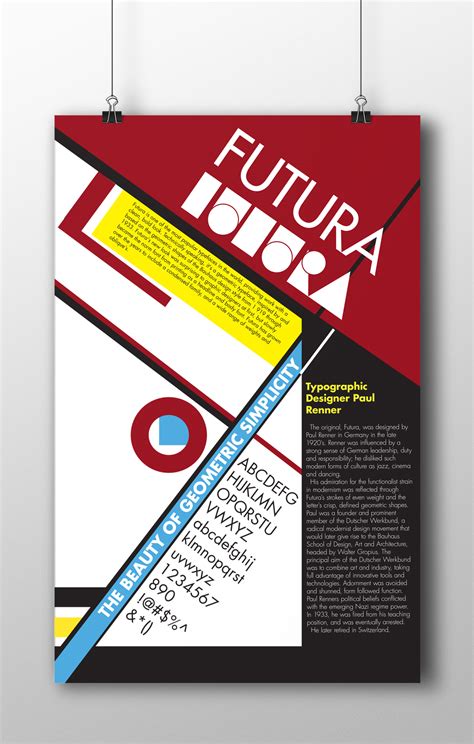 Bauhaus Era Futura Specimen Behance