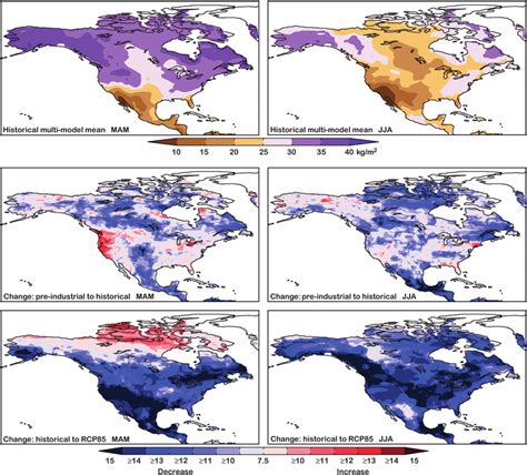 Top Seasonal Multimodel Mean Soil Moisture From The Historical