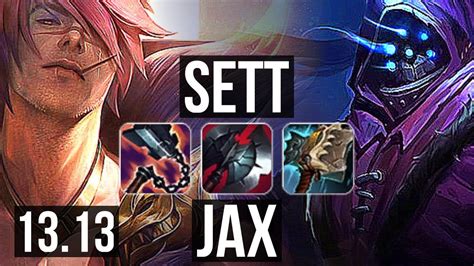 SETT Vs JAX TOP 8 Solo Kills 400 Games 1 0M Mastery EUW Master