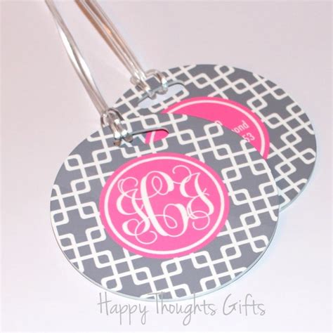 Monogram Luggage Tag - Etsy