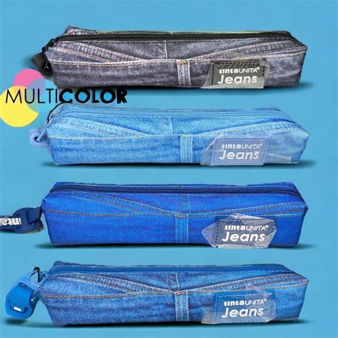 Astuccio Mini Tinta Unita Jeans Multicolor Colorificio Cartoleria