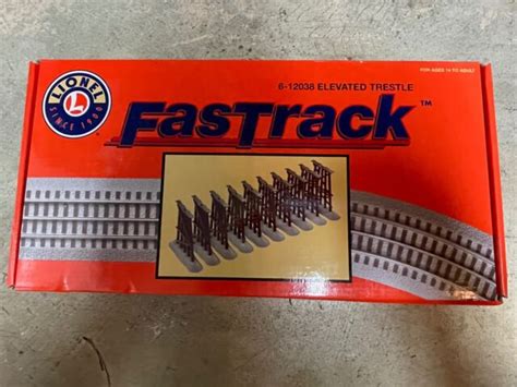 LIONEL 6 12038 FASTRACK ELEVATED TRESTLE SET O GAUGE TOY TRAIN LAYOUT