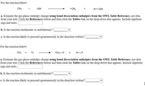 Solved For the reaction below CH4 он CH3 H OH a Estimate Chegg