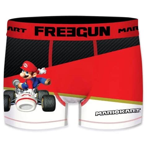 FREEGUN Boxers Homme Mario Kart Bowser Luigi Moto Racing