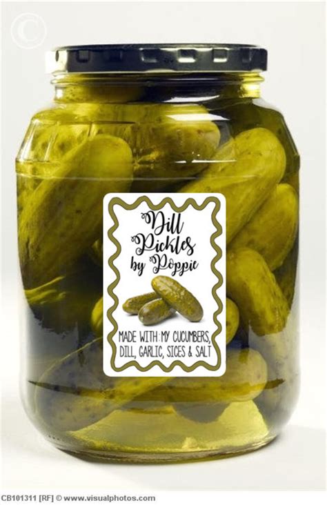 Pickle Labels Dill Pickle Label Sweet Pickle Labels Canning | Etsy