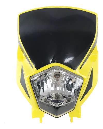 Faro Delantero Completo Italika Dm Amarillo Negro Mtc