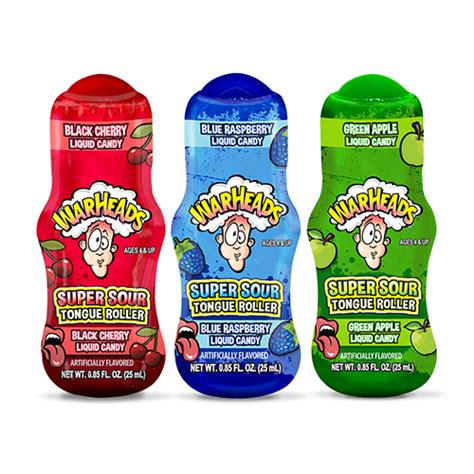 Warheads Super Sour Tongue Rollers 0 85 Oz Almacenes JR