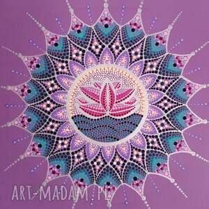 Dotpainting Handmade Na Drewnie Malowane Mandale Na P Tnie Art