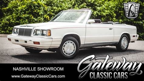 Chrysler Lebaron Classic Cars For Sale Classics On Autotrader