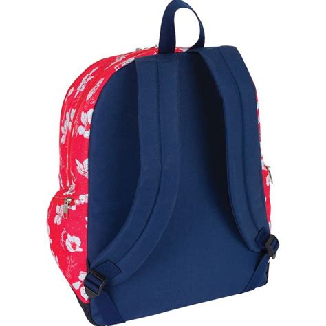 Sac Dos Kaporal Girl Compartiments Rouge Oberthur Pas Cher