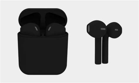 Black Air Pods From Blackpods Cool Material