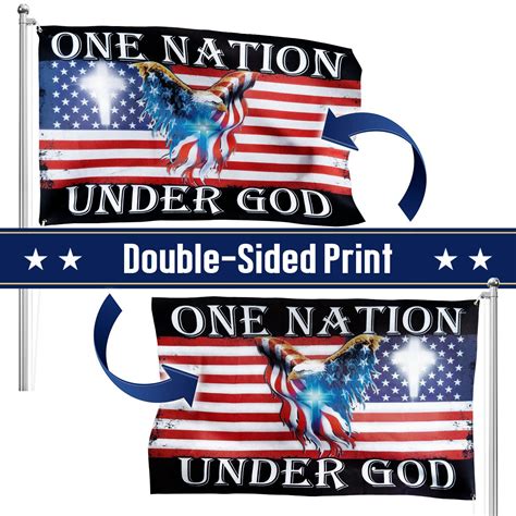 One Nation Under God American Eagle Grommet Flag Thb Gfv Flagwix