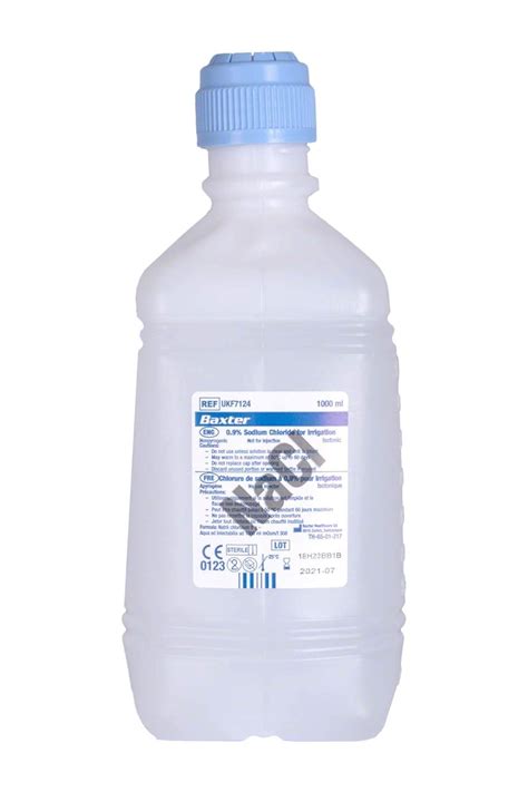 Baxter Nacl 0 9 Sodium Chloride Saline For Irrigation One Litre 1000ml Ebay