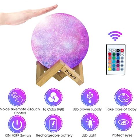 Cm D Led Mond Lampe Moon Light Touch Sensor Mondlicht Kinder