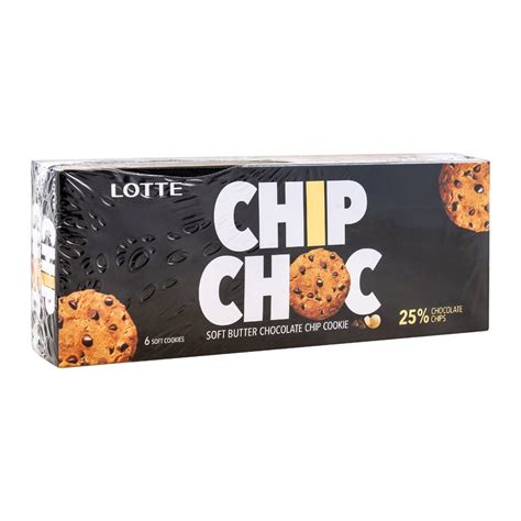 Order Lotte Chip Choc Soft Butter Chocolate Chip Cookies 6 Pack 108g