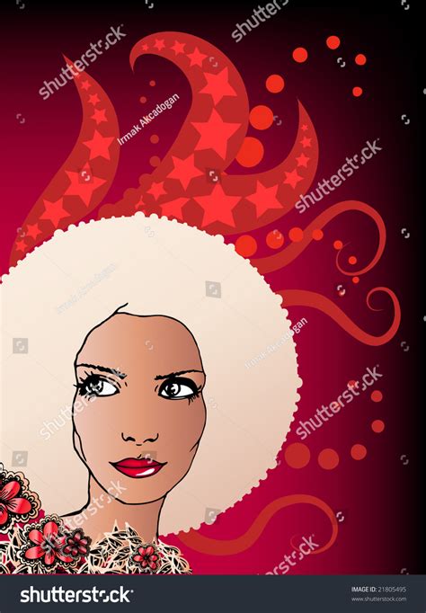 Afro Girl Stock Vector Royalty Free 21805495 Shutterstock