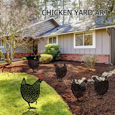 Pc Acryl Hollow Kip Tuin Ornament Outdoor Yard Ar Grandado