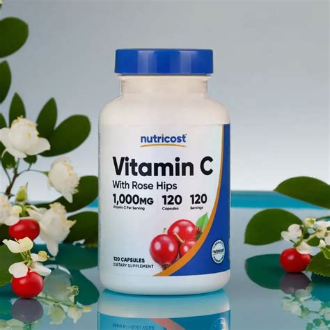 뉴트리코스트 Nutricost 로즈힙 함유 비타민 C 1000mg 120 캡슐 상품 상세 크로켓