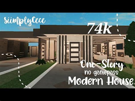 Bloxburg Modern House Tutorial 1 Floor | Viewfloor.co