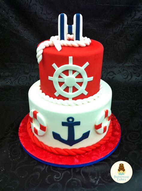 Pin By Dani Borow On Birthday Cakes Nautical Cake Cake Nautical