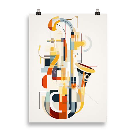 Poster Art Deco "Jazz Art Sax" - Vintage Poster and Illustration