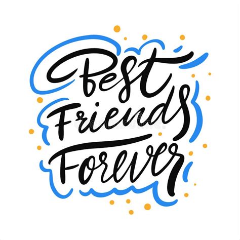 Best Friends Forever Hand Lettering Stock Illustrations 962 Best