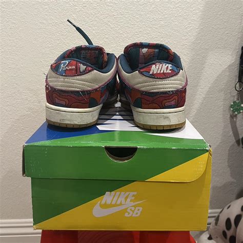 Nike Sb Dunk Low Parra Skated Box Depop