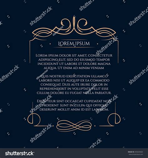 Border Designs Greeting Cards Template Design Stock Vector (Royalty ...