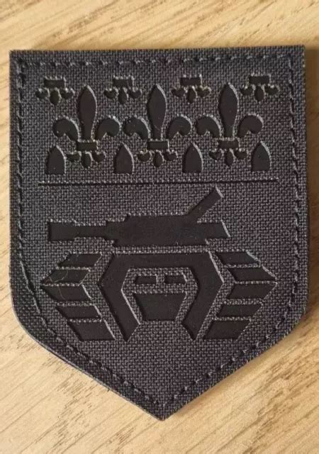 Ecusson Laser Cut Noir Sur Noir Groupement Blind De Gendarmerie